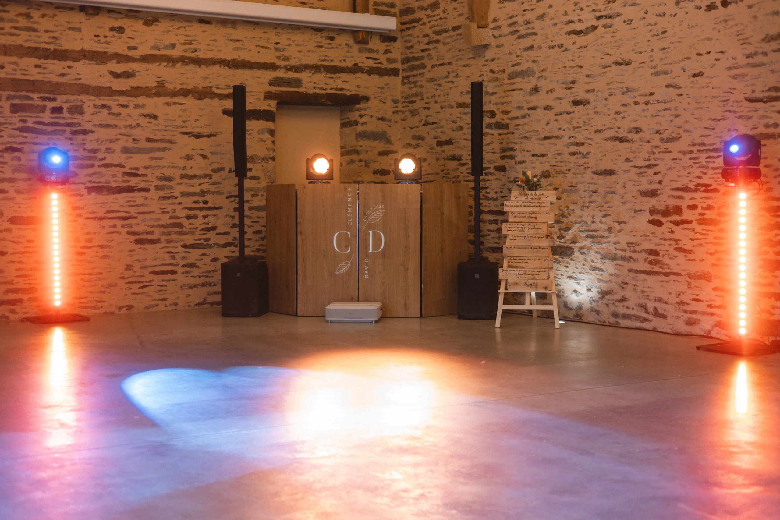 Installation de svsound pour un mariage au Manoir de Morgran à Taupont en Bretagne